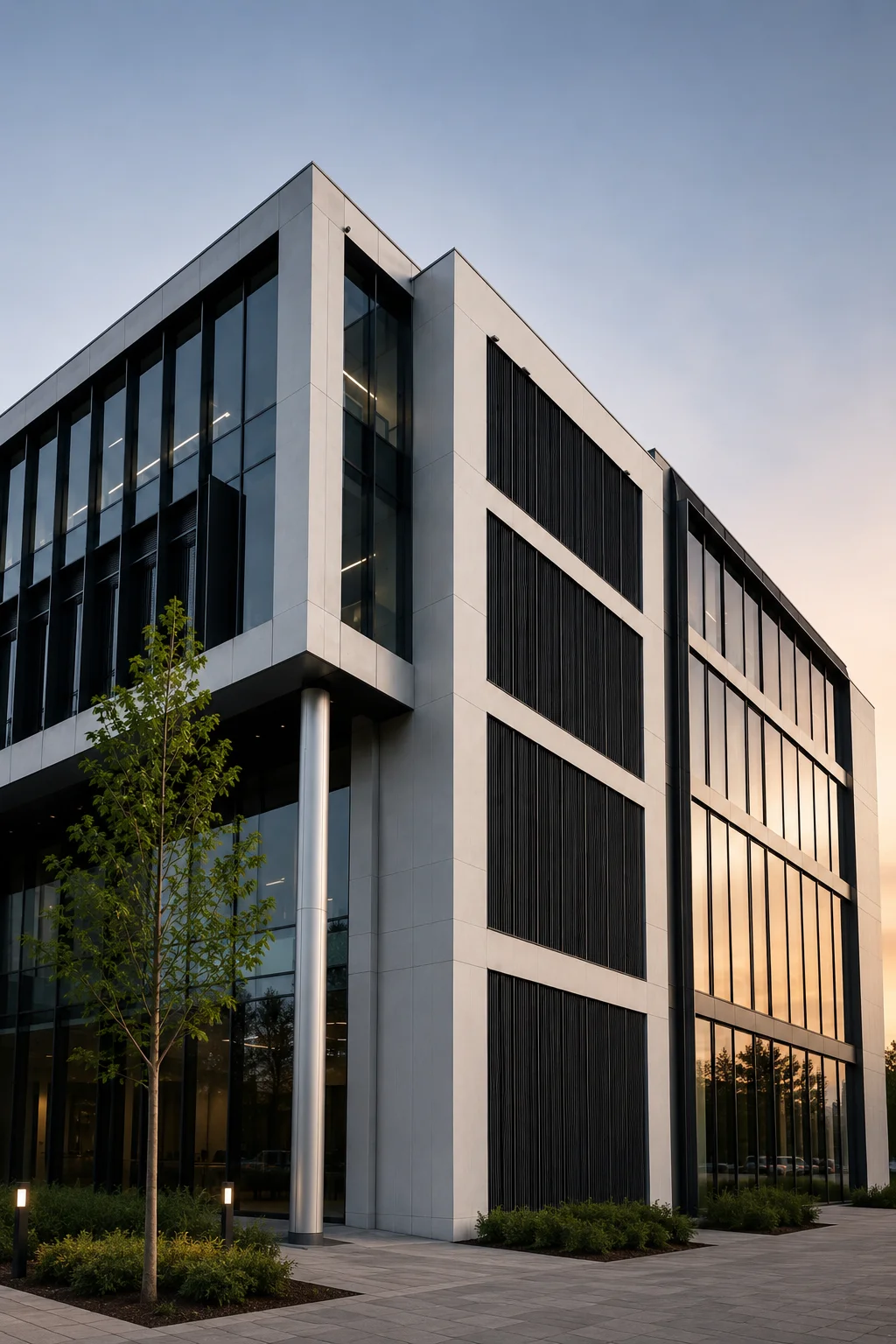 Modern commercial office building exterior